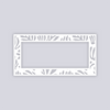Modern Reef Rectangle Rim Clay Stencil