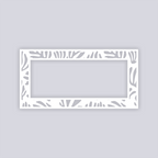 Modern Reef Rectangle Rim Clay Stencil