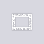 Modern Reef Rectangle Rim Clay Stencil