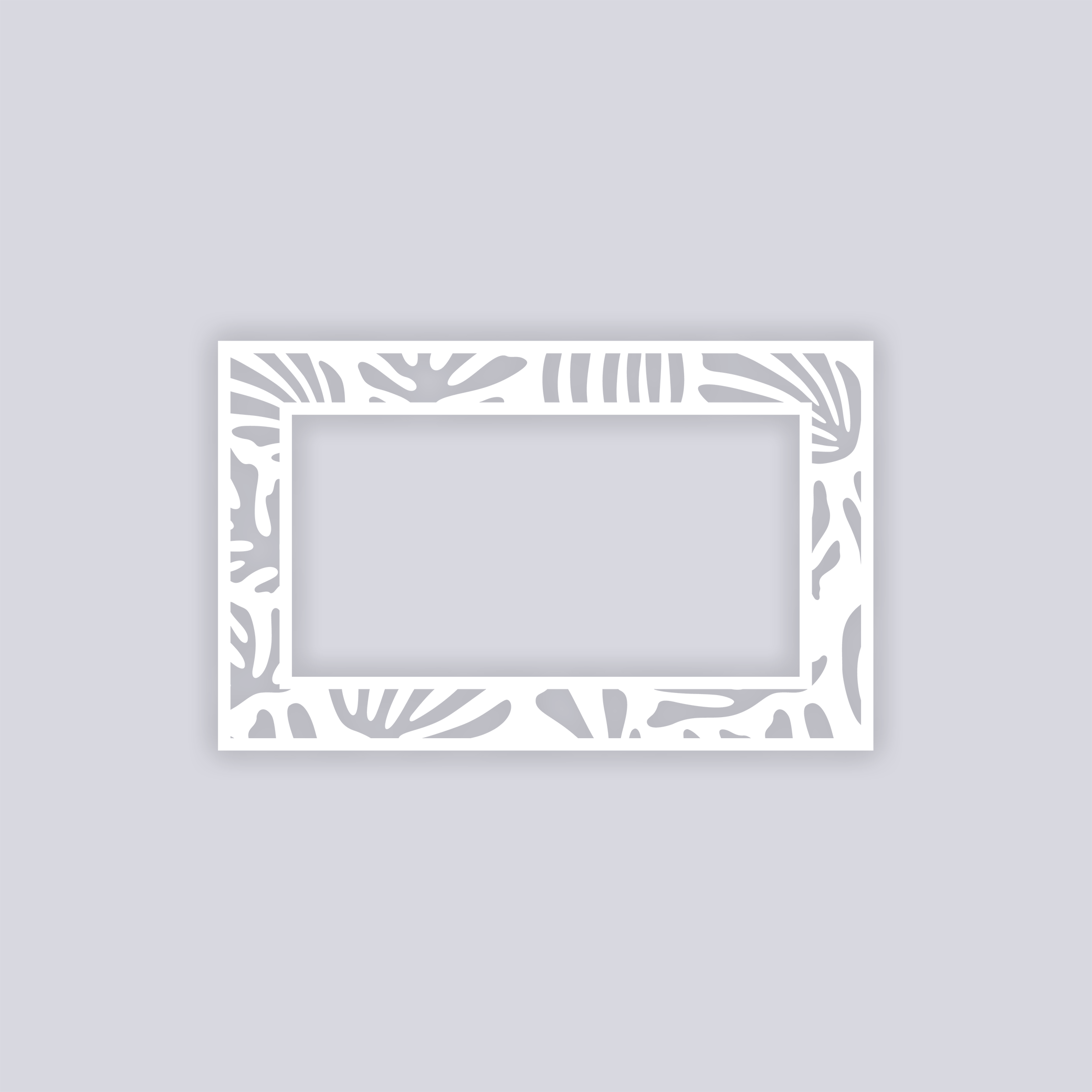 Modern Reef Rectangle Rim Clay Stencil