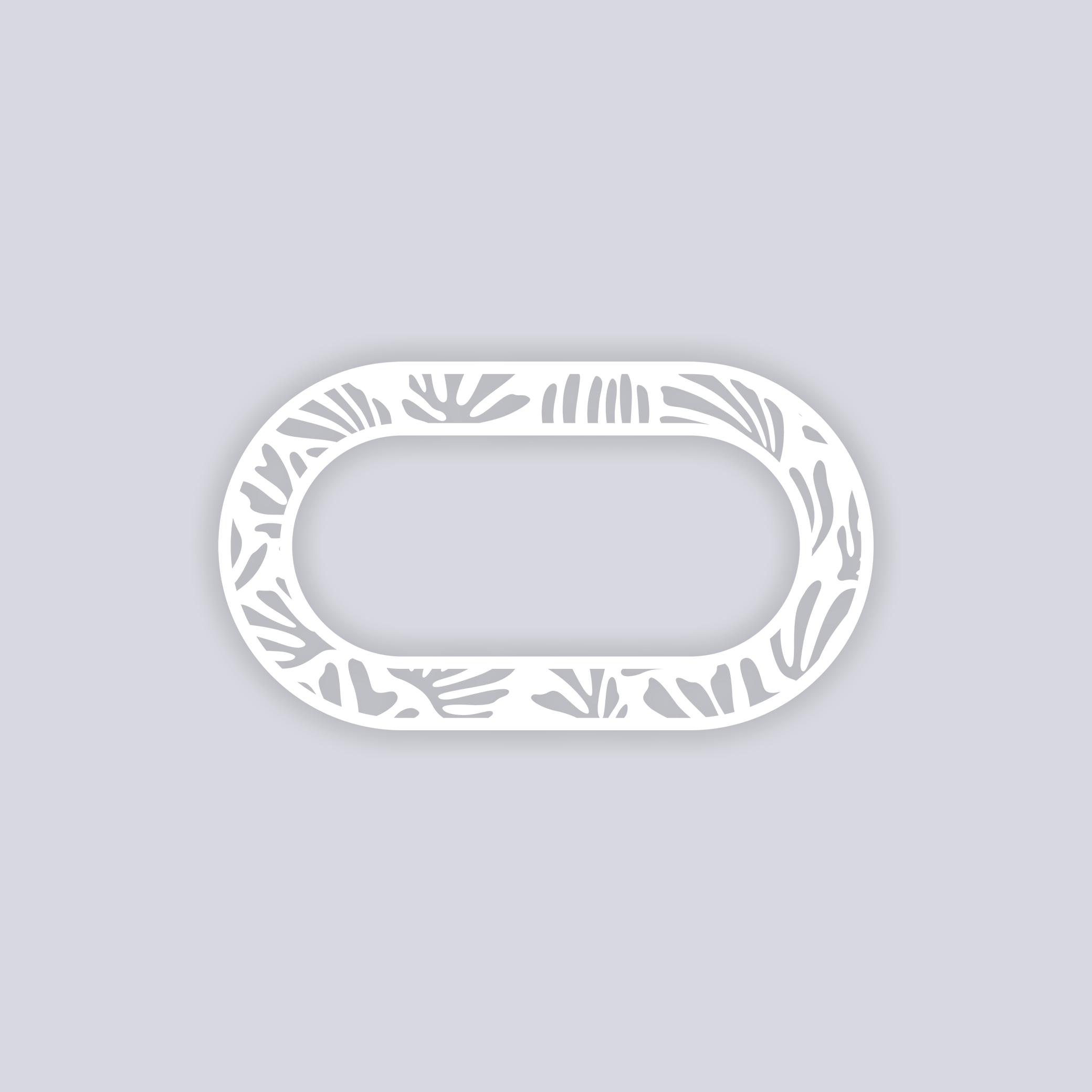 Modern Reef Rounded Rectangle Rim Clay Stencil