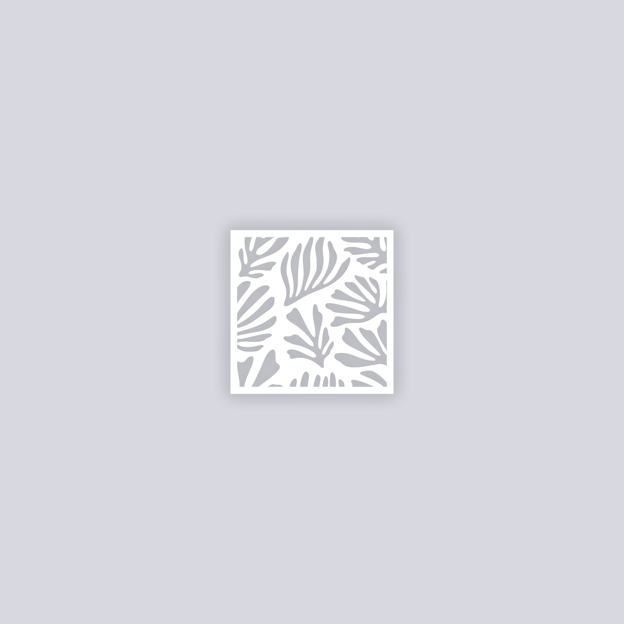 Modern Reef Square Clay Stencil