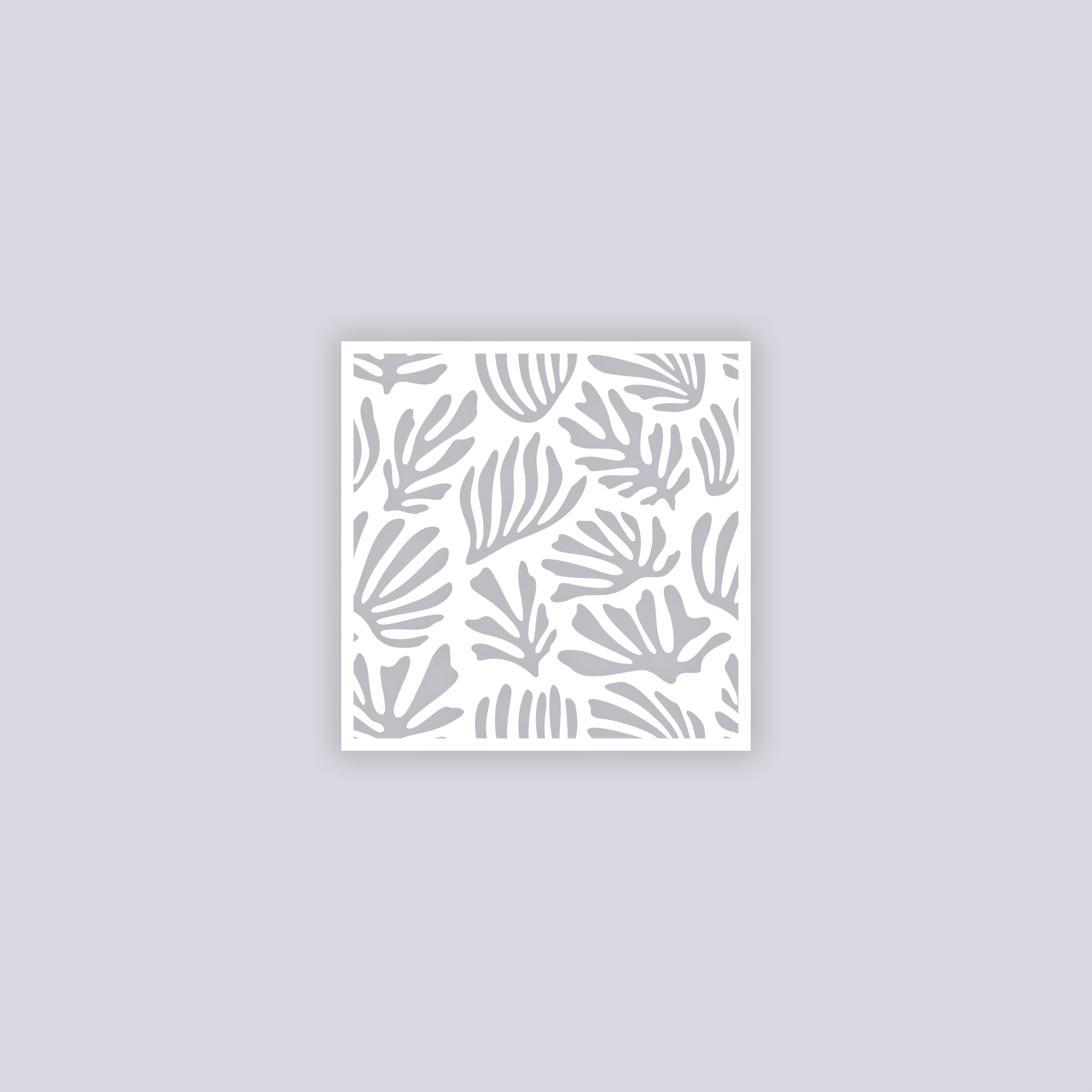 Modern Reef Square Clay Stencil