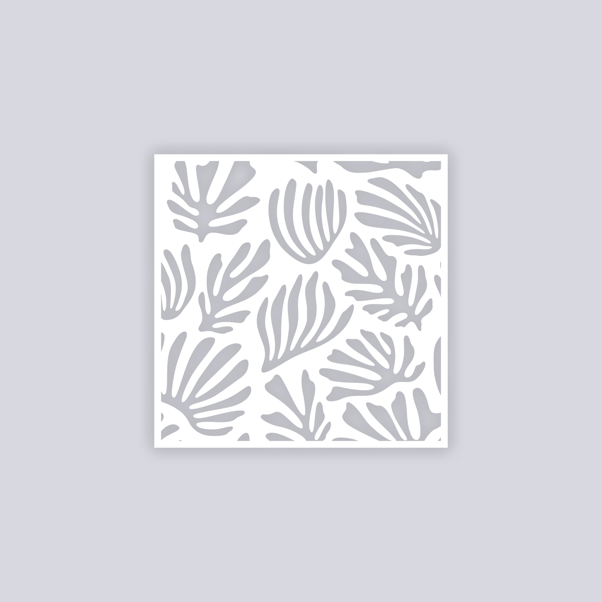 Modern Reef Square Clay Stencil