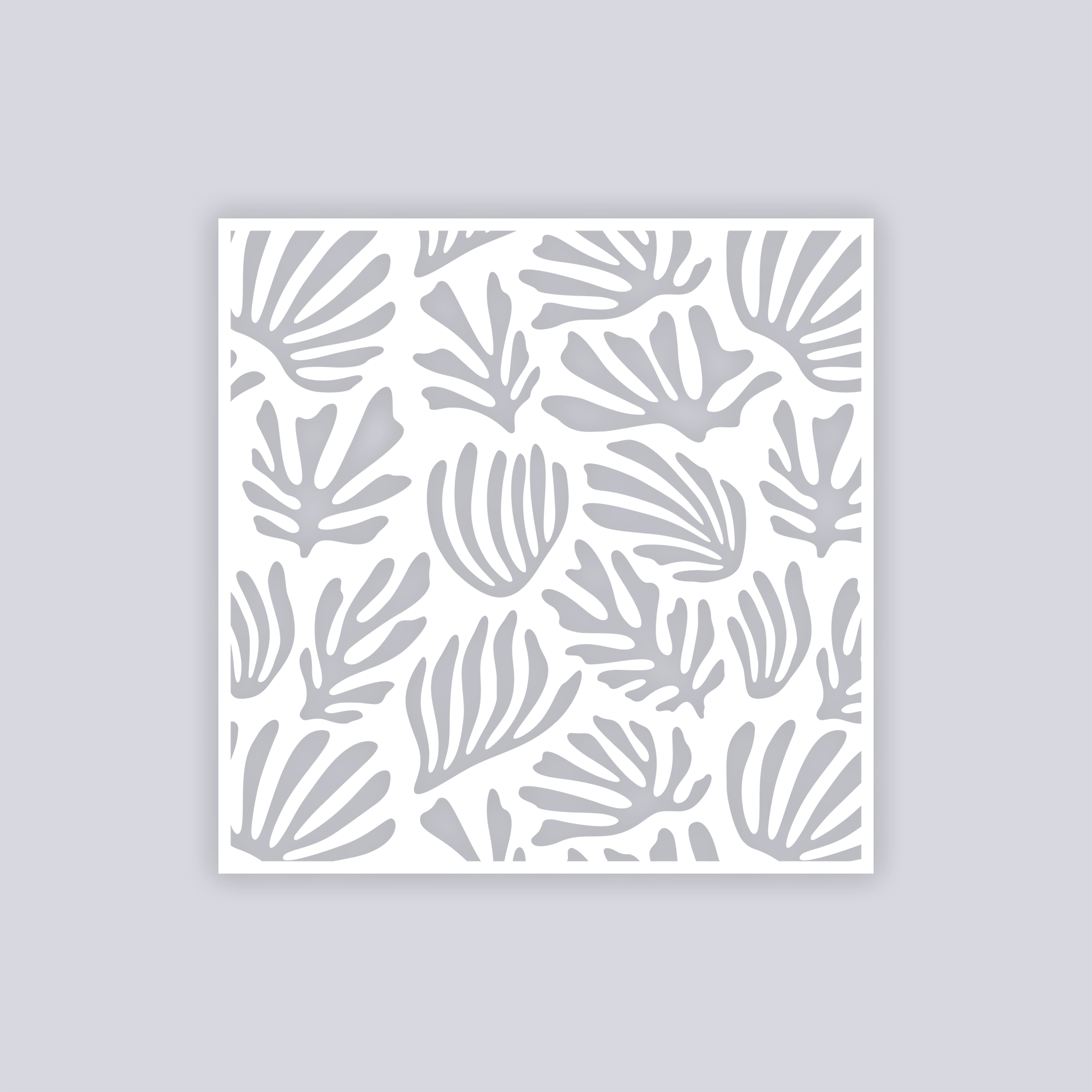 Modern Reef Square Clay Stencil