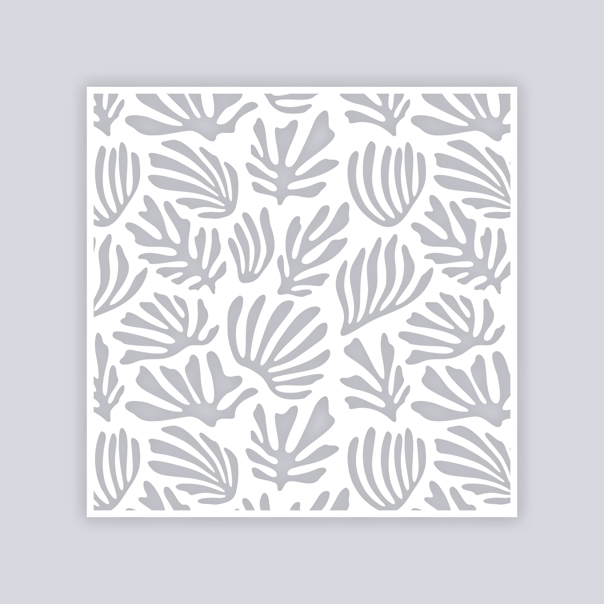 Modern Reef Square Clay Stencil