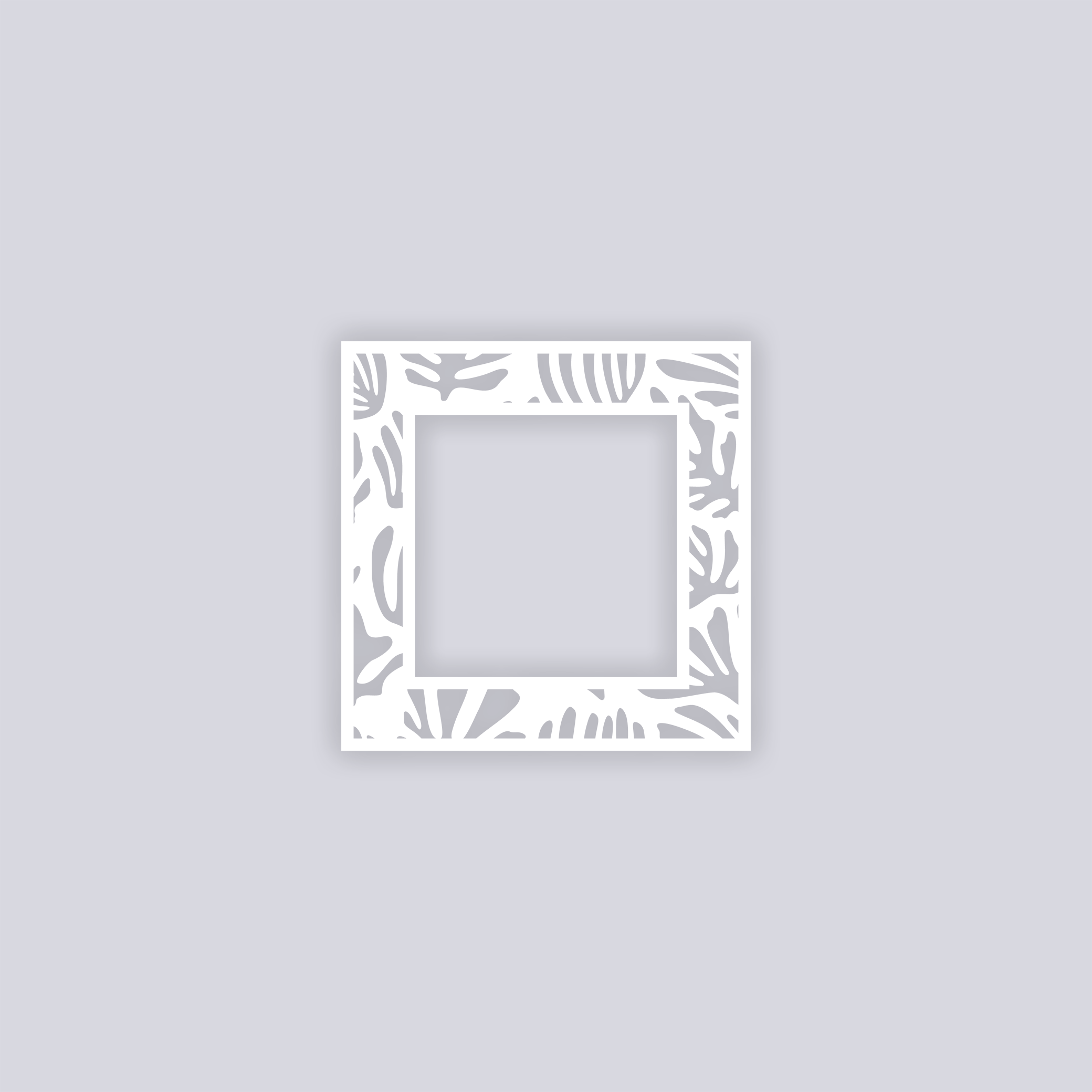 Modern Reef Square Rim Clay Stencil