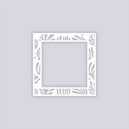 Modern Reef Square Rim Clay Stencil