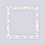 Modern Reef Square Rim Clay Stencil