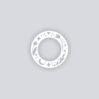 Moonlit Meadow Circle Rim Clay Stencil