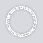 Moonlit Meadow Circle Rim Clay Stencil