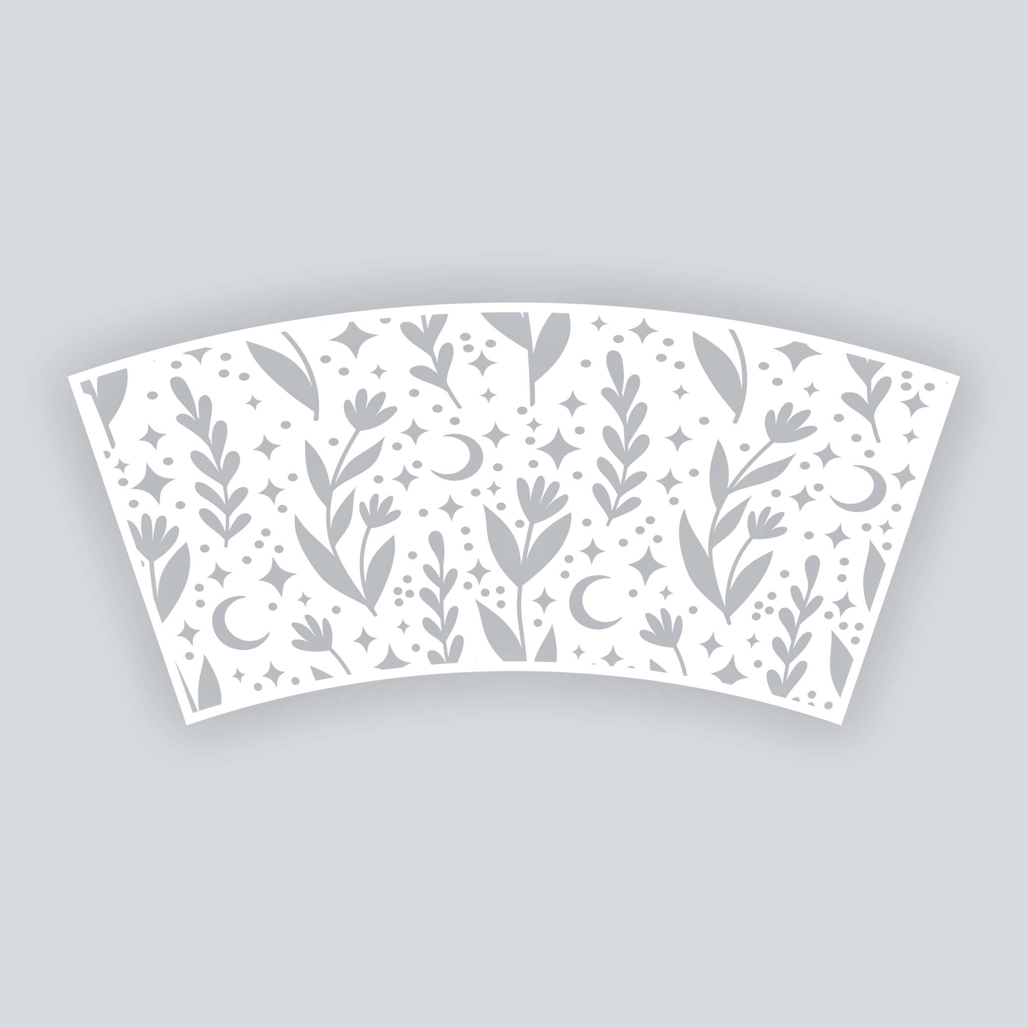 Moonlit Meadow Cups + Cones Clay Stencil