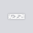 Moonlit Meadow Rectangle Clay Face Stencil