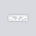 Moonlit Meadow Rectangle Clay Face Stencil