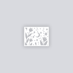 Moonlit Meadow Rectangle Clay Face Stencil