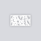 Moonlit Meadow Rectangle Clay Face Stencil