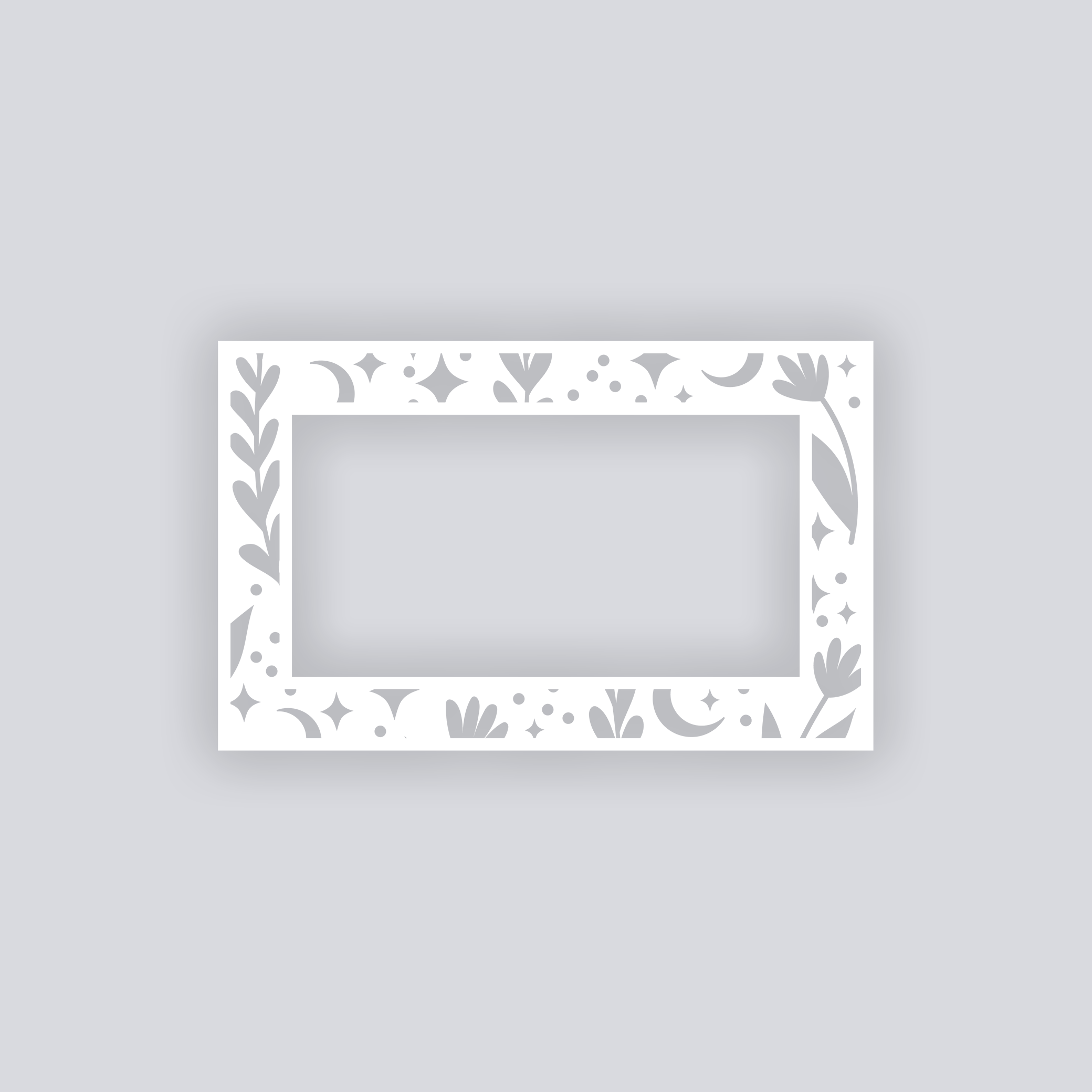 Moonlit Meadow Rectangle Rim Clay Stencil