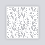 Moonlit Meadow Square Clay Stencil