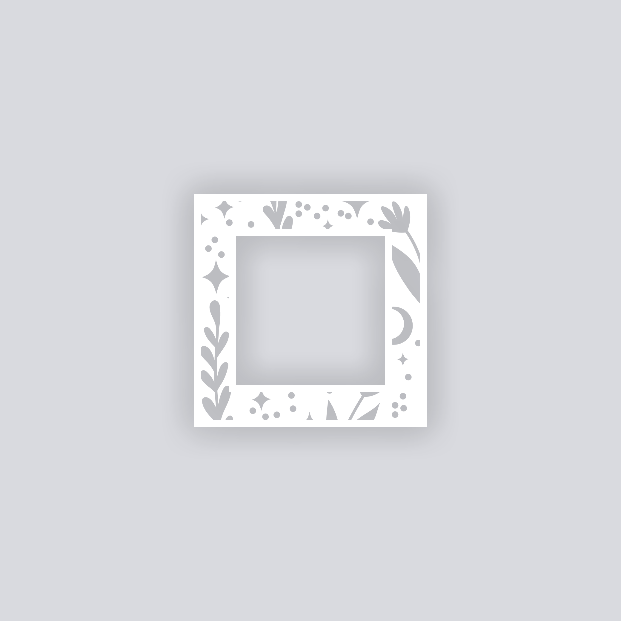 Moonlit Meadow Square Rim Clay Stencil