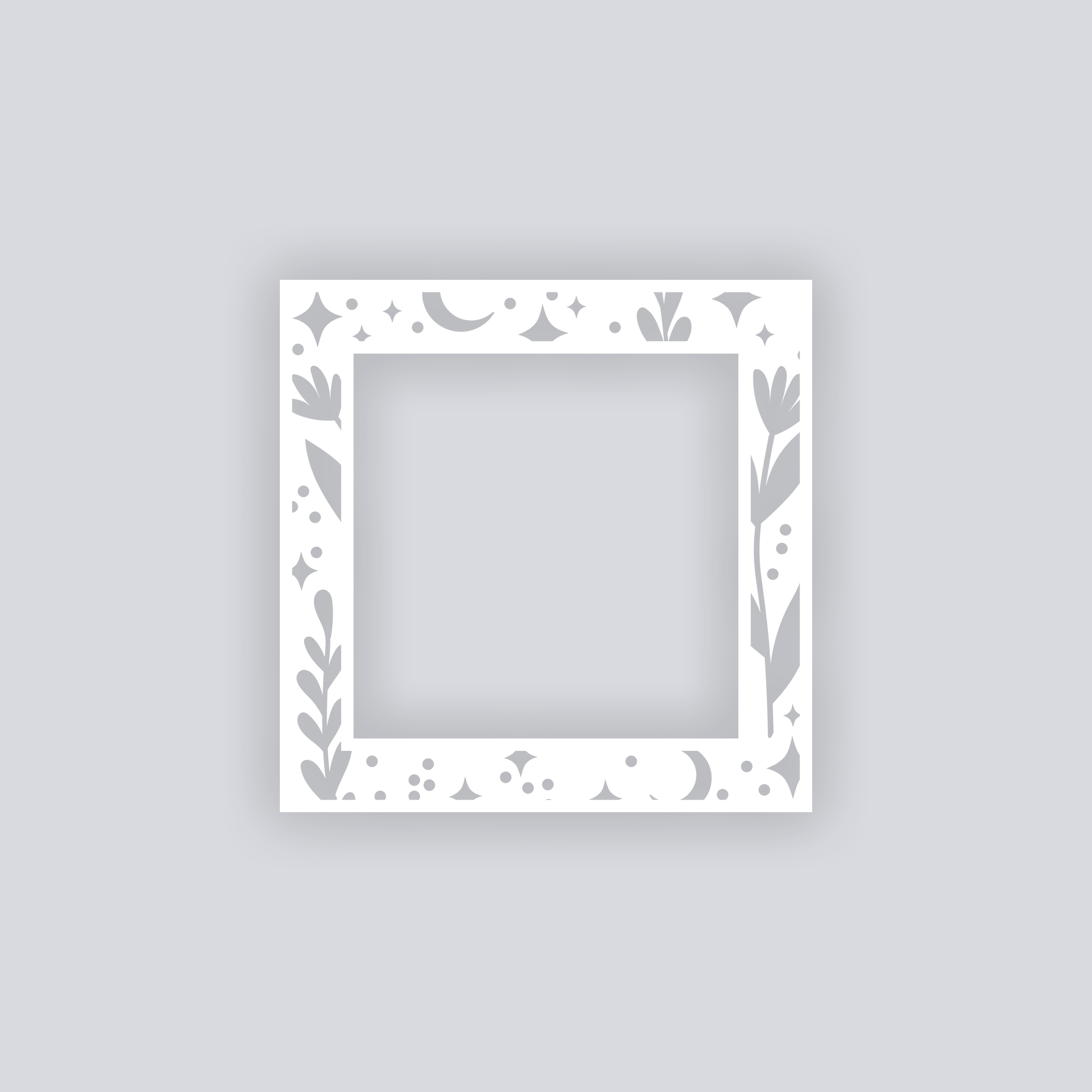 Moonlit Meadow Square Rim Clay Stencil