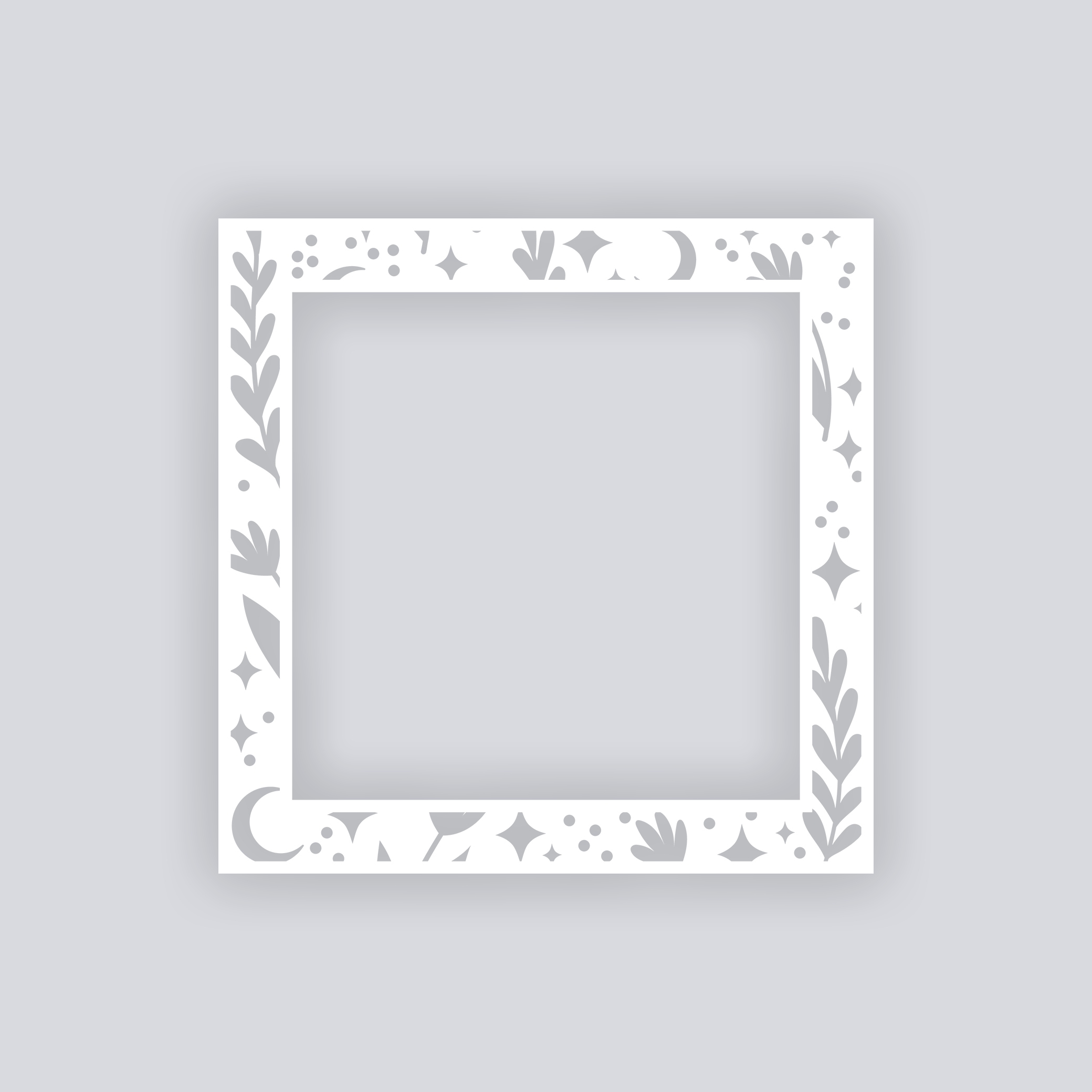 Moonlit Meadow Square Rim Clay Stencil