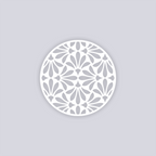 Peacock Circle Clay Stencil