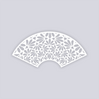 Peacock Lg Cup Clay Stencil