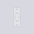 Peacock Rectangle Face Clay Stencil