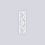 Peacock Rectangle Face Clay Stencil