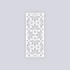 Peacock Rectangle Face Clay Stencil