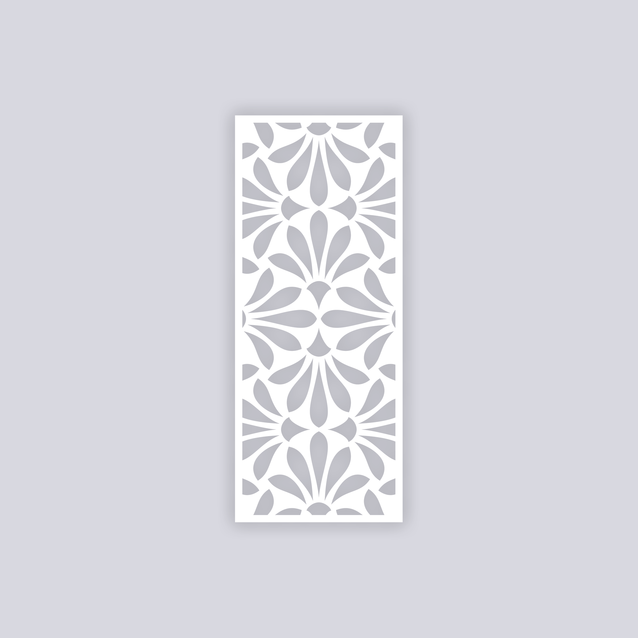 Peacock Rectangle Clay Stencil