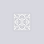 Peacock Square Clay Stencil