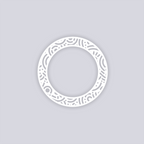 Retro Confetti Circle Rim Clay Stencil