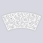Retro Confetti Lg Cup Clay Stencil