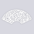 Retro Confetti Lg Cup Clay Stencil