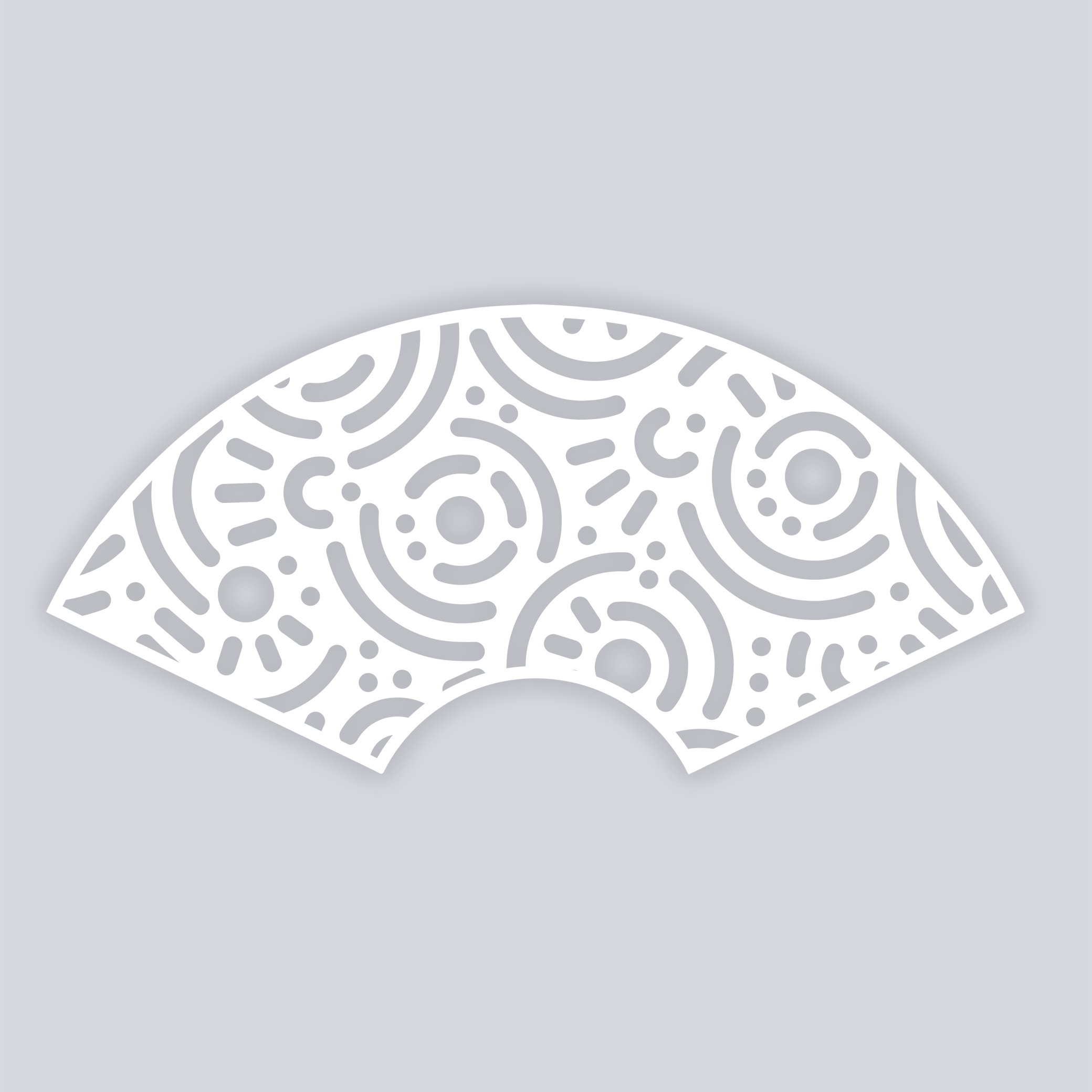 Retro Confetti Lg Cup Clay Stencil
