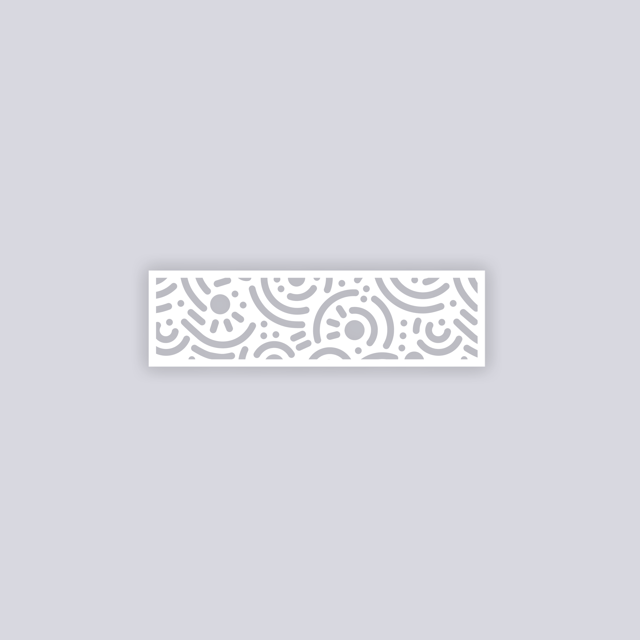 Retro Confetti Rectangle Clay Stencil