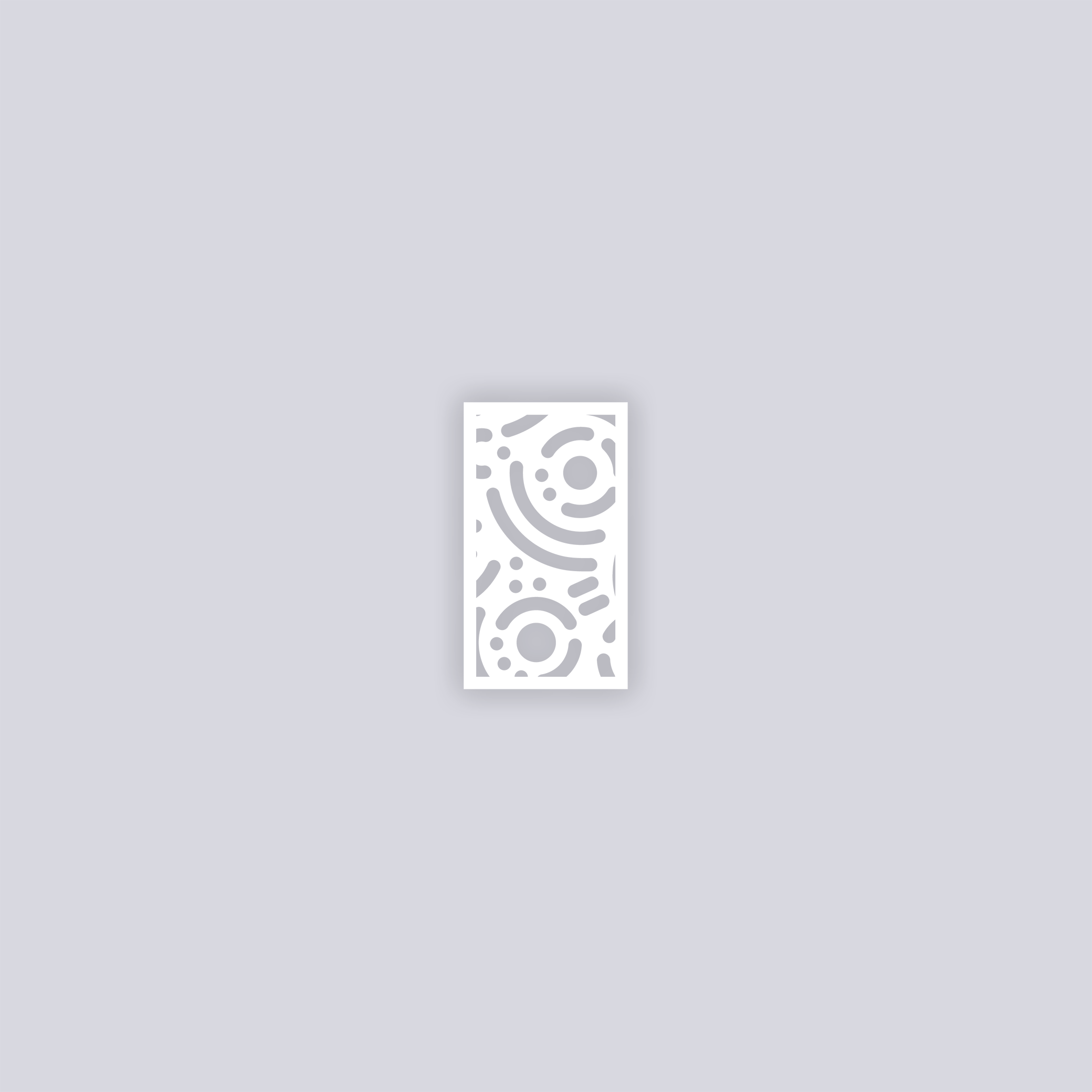 Retro Confetti Rectangle Clay Stencil