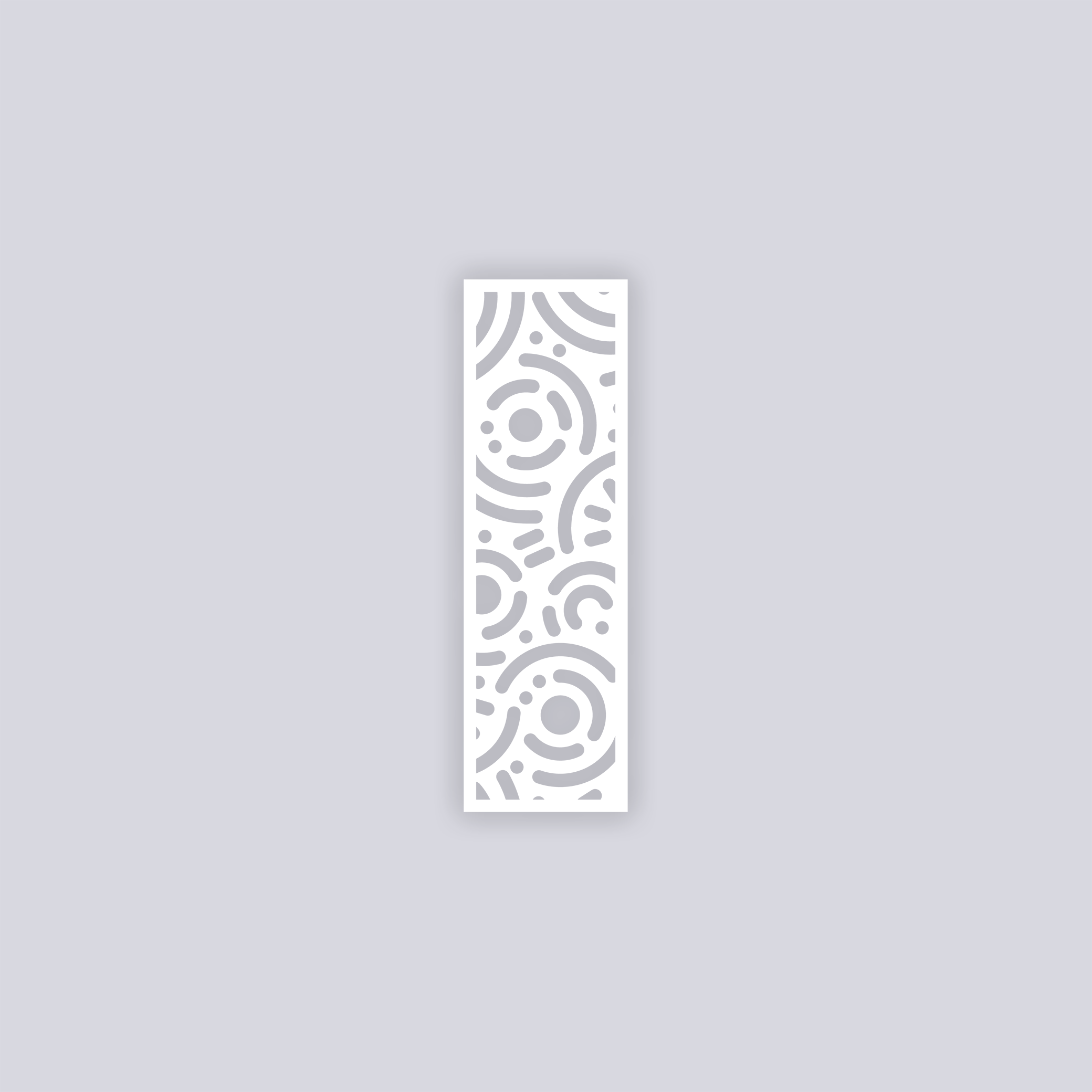 Retro Confetti Rectangle Clay Stencil