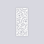 Retro Confetti Rectangle Face Clay Stencil