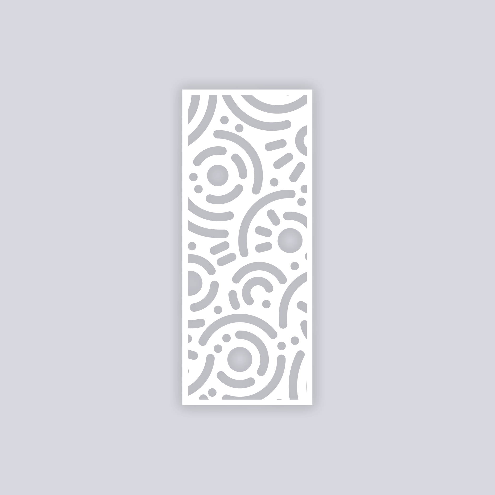 Retro Confetti Rectangle Clay Stencil