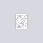 Retro Confetti Rectangle Face Clay Stencil