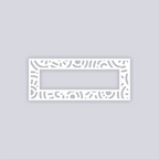 Retro Confetti Rectangle Rim Clay Stencil