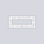 Retro Confetti Rectangle Rim Clay Stencil