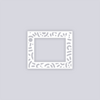 Retro Confetti Rectangle Rim Clay Stencil