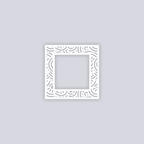 Retro Confetti Square Rim Clay Stencil