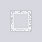 Retro Confetti Square Rim Clay Stencil