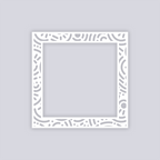 Retro Confetti Square Rim Clay Stencil