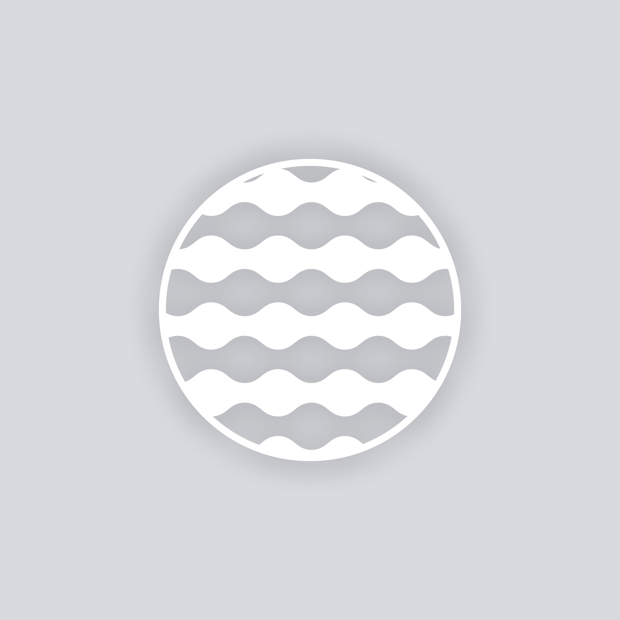 Ripple Effect Circle Clay Stencil