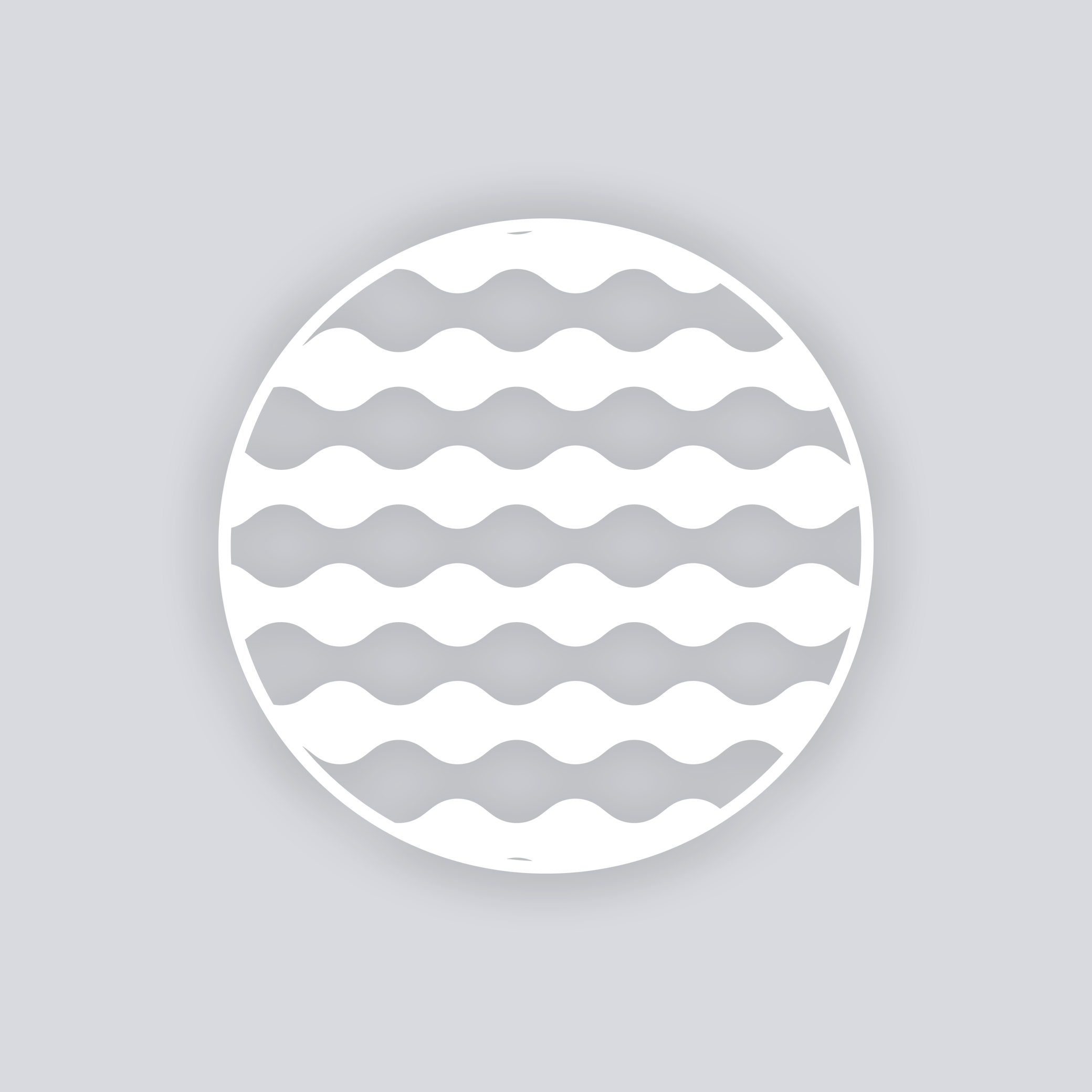 Ripple Effect Circle Clay Stencil